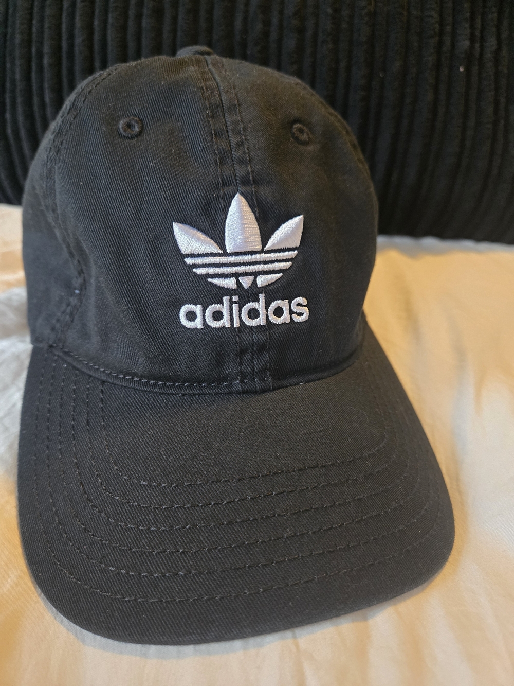 Adidas Originals Trefoil Dad Hat / Relaxed Strapback - Black - 100% Cotton